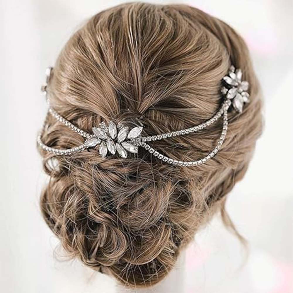 Silver Rhinestone Wedding Hair Comb