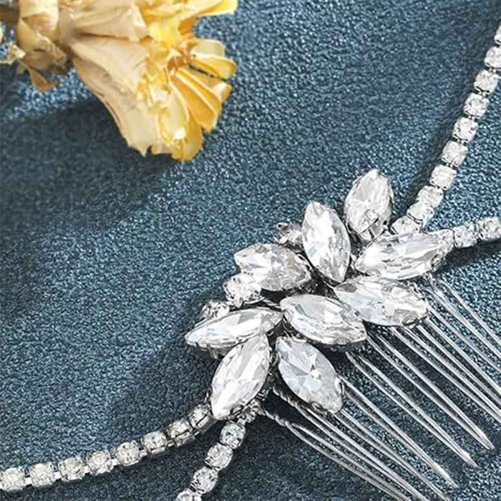 Bridal Silver Rhinestone Hair Comb