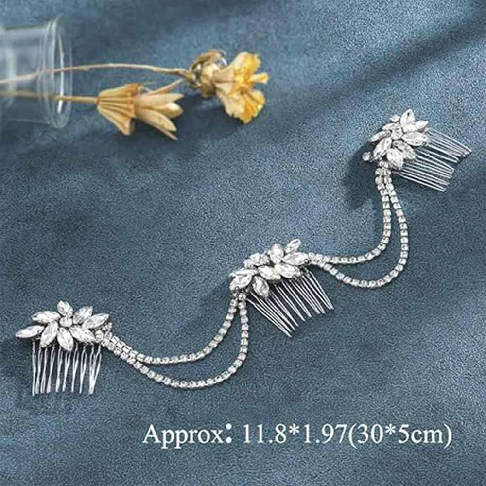 Sparkling Silver Bridal Hair Comb