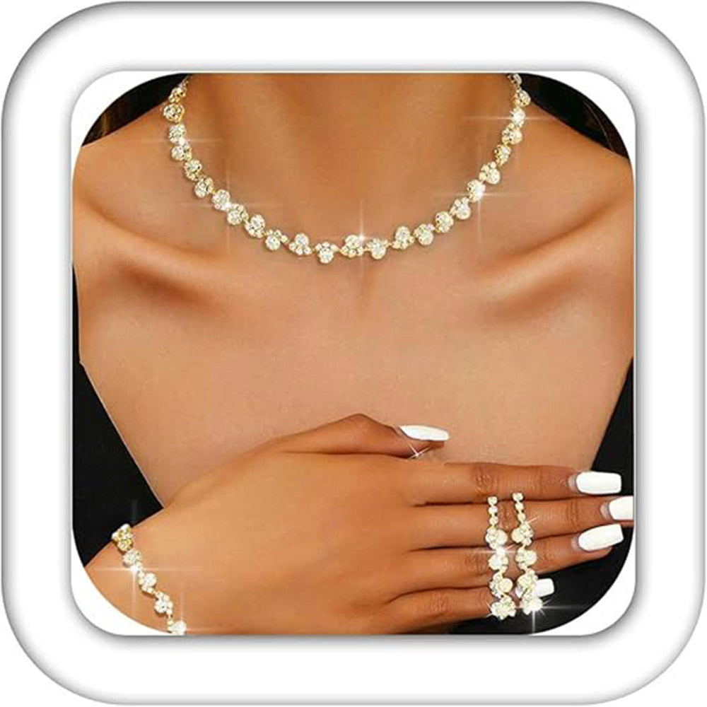 Wedding Prom Jewelry Set (4 Piece)