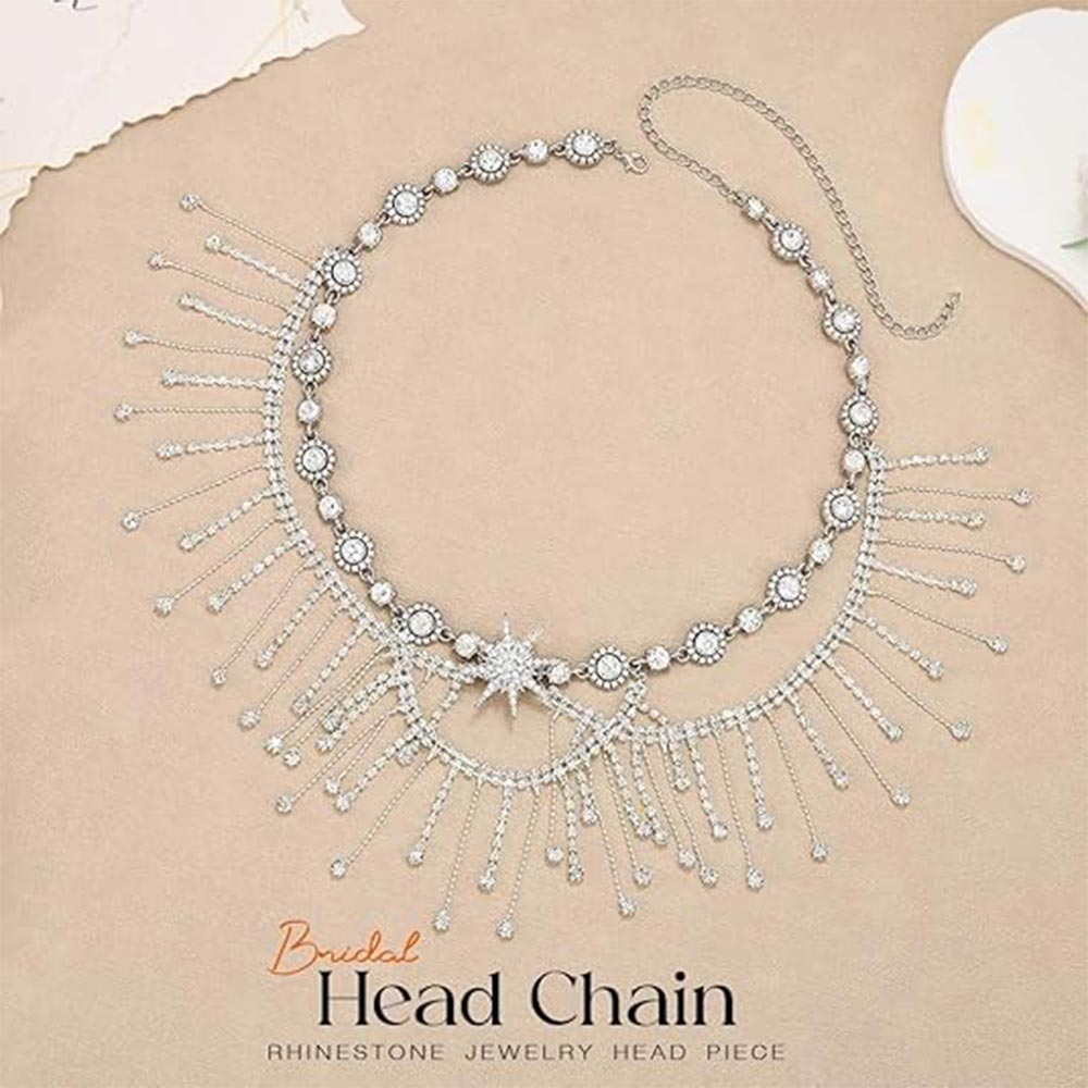 Goddess Star Headpiece | Sparkling Wedding Crystal