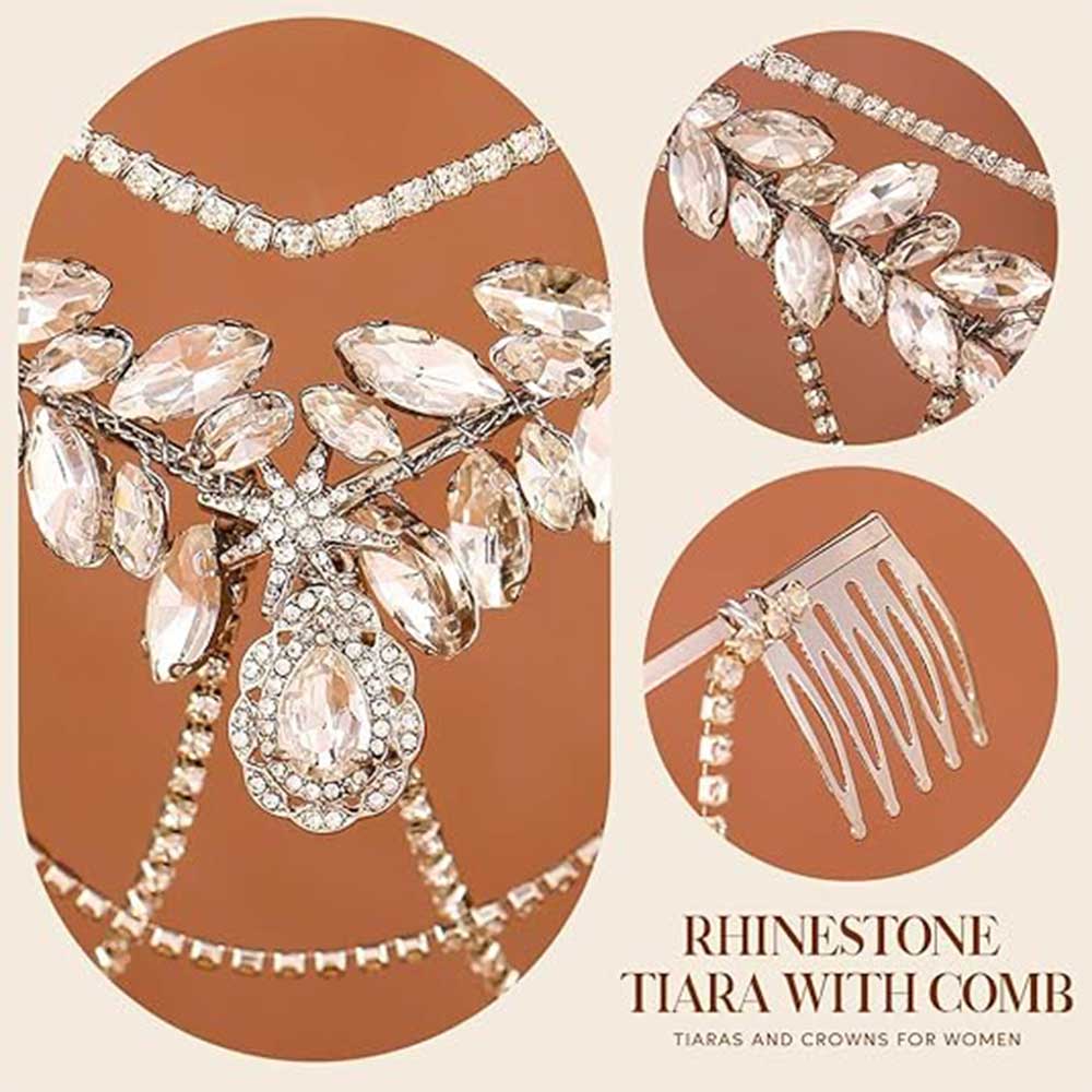 Luxury Crystal Tiara for Wedding or Party