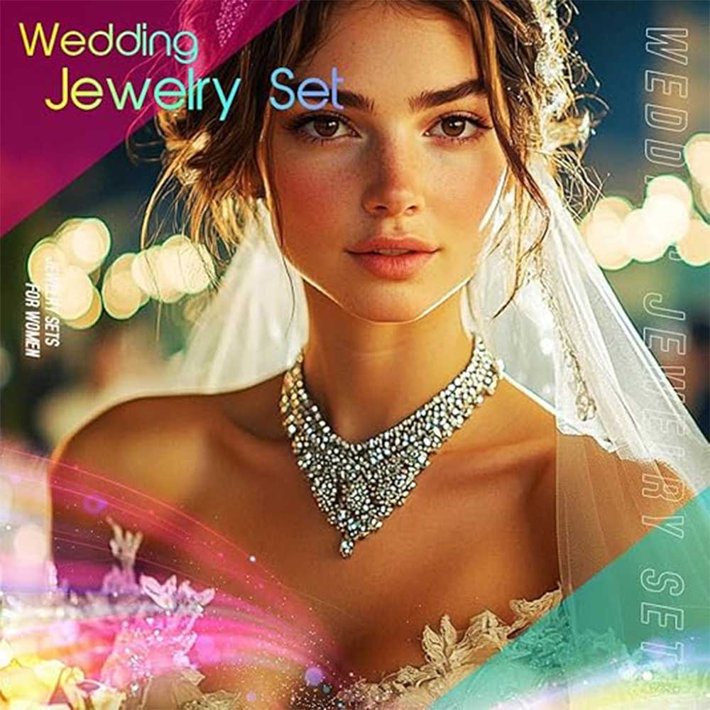 Contemporary Crystal Jewelry Set