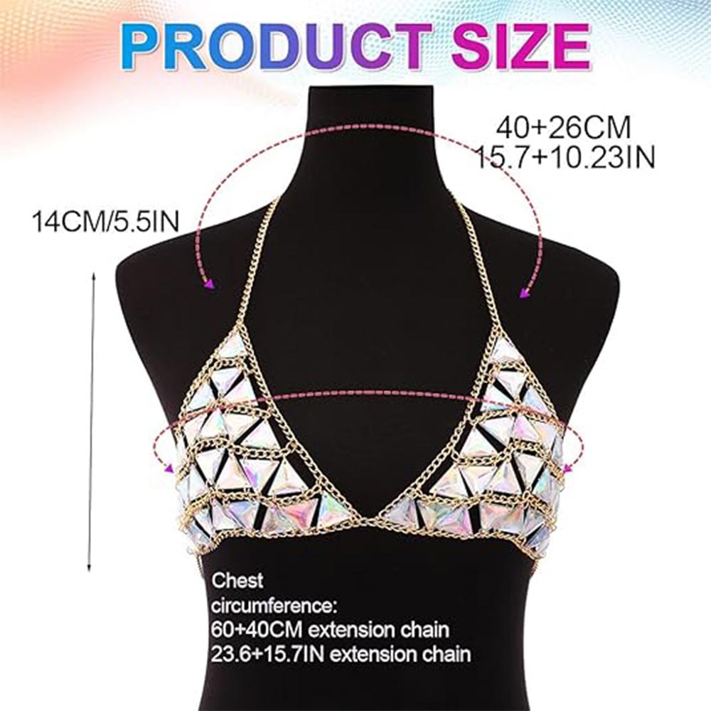 Dazzling Triangle Bra Top | Party Festivals