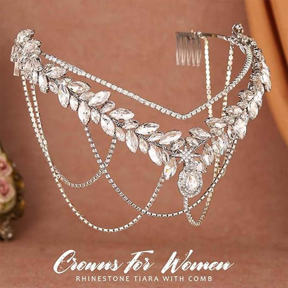 Wedding Party Tiara | Crystal Headpiece for Queens