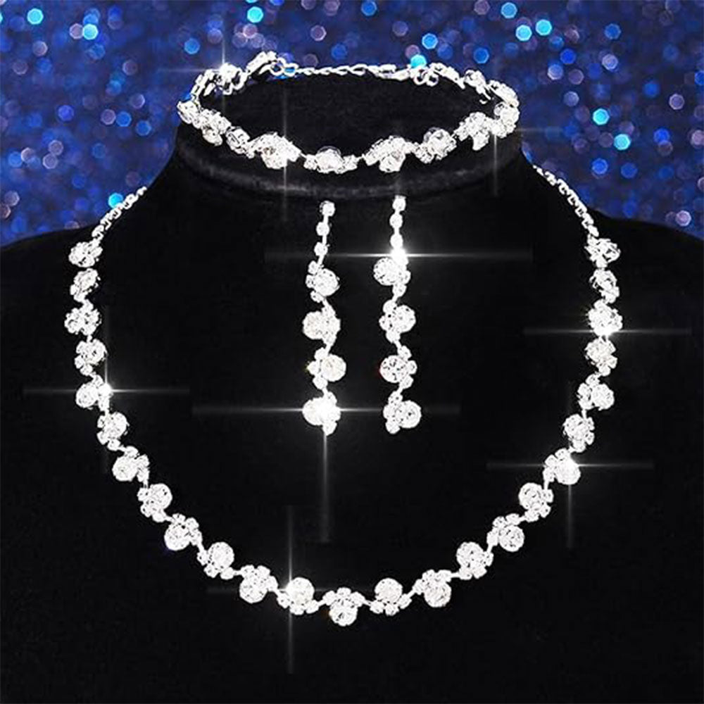 4-Piece Bridal Prom Jewelry Set