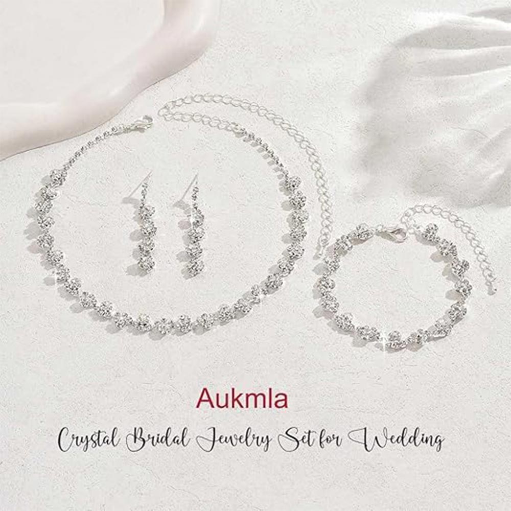 Sparkling Bridal Prom Jewelry Set