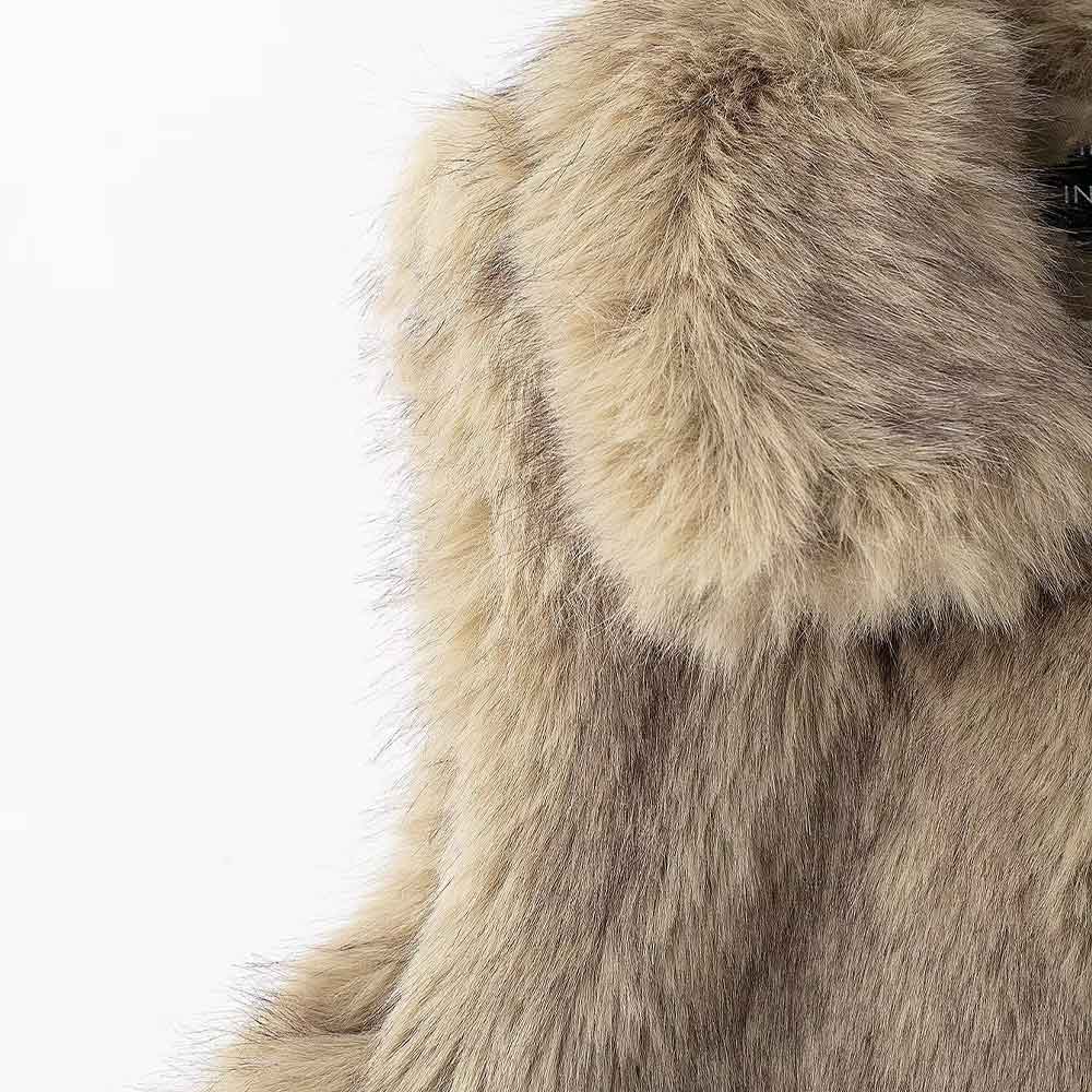 Brown Faux Fur Vest