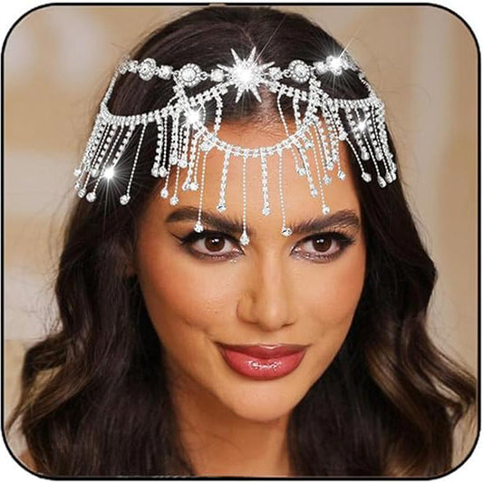 Wedding Bridal Star Headpiece | Sparkling Crystal