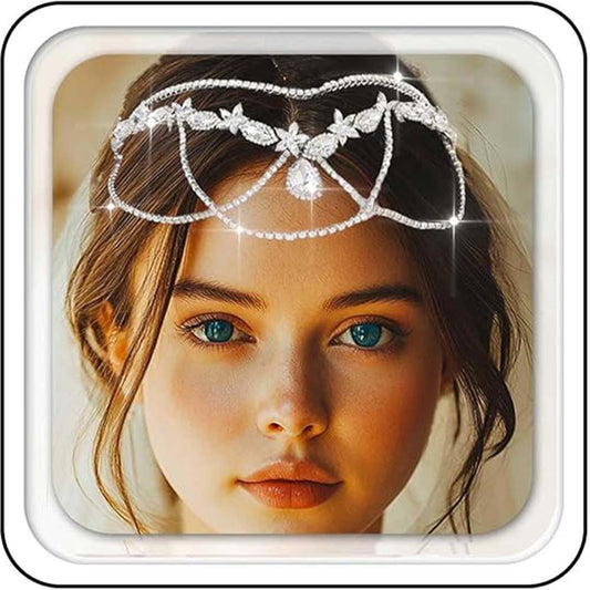 Rhinestone Crown Headpiece | Sparkling Party Cosplay