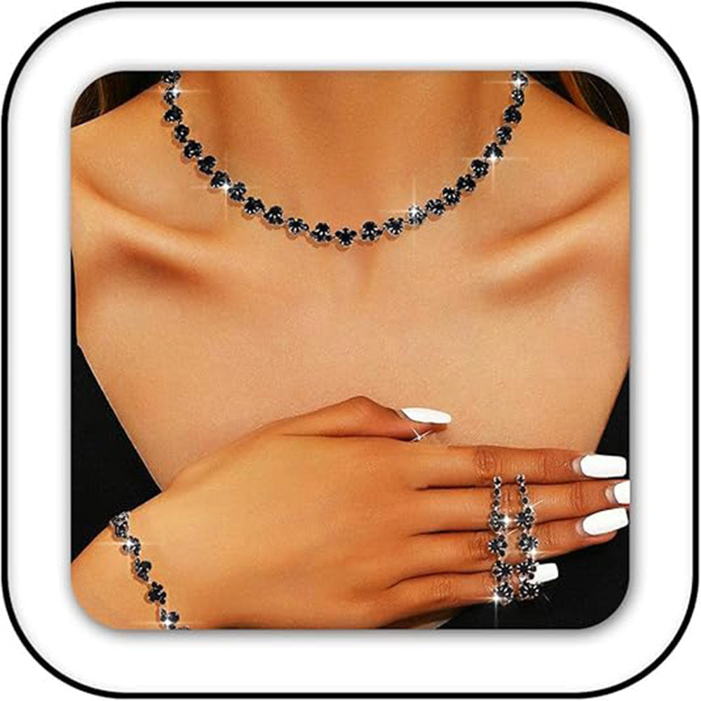 Bridal Jewelry Set Necklace Earrings Bracelet
