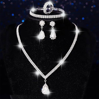 Vintage Teardrop Rhinestone Set