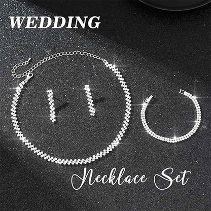 Sparkling Interwoven Jewelry Set