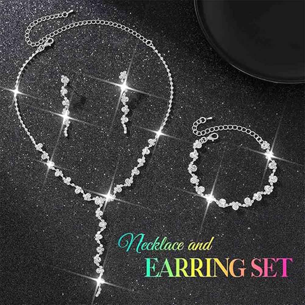 Mystic Gem Choker Bracelet Earrings