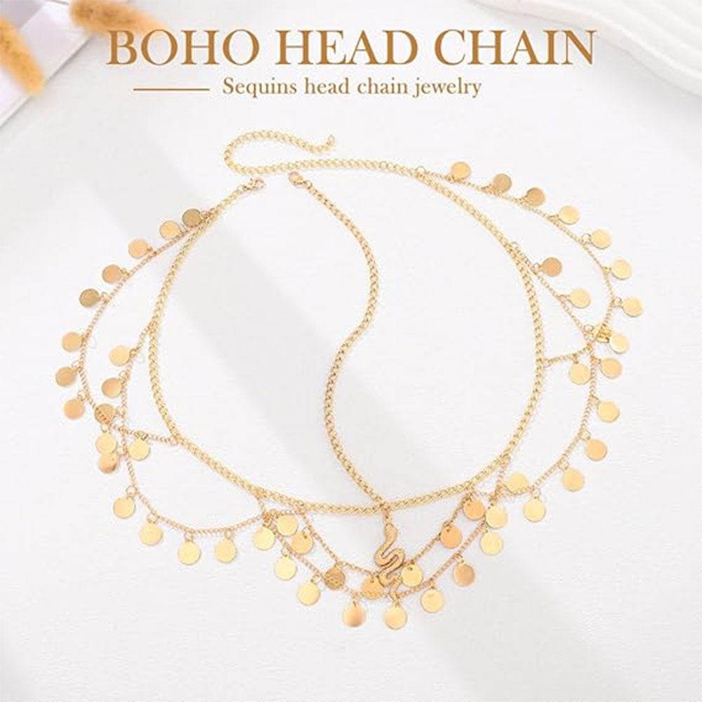 Exotic Golden Snake Headpiece | Layered Boho