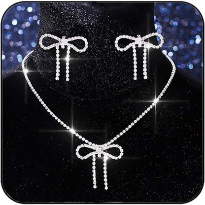Sparkling Bowknot Jewelry (2pc)