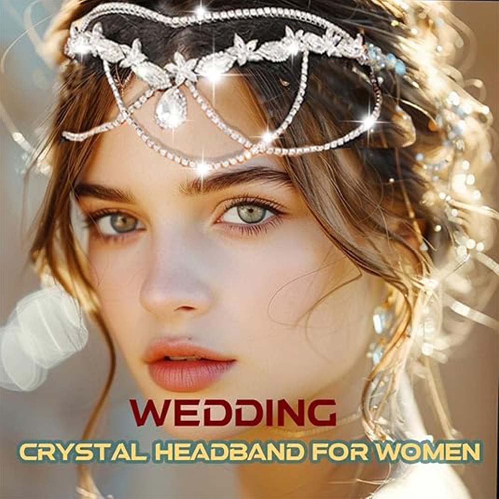 Glamorous Crystal Crown for Party & Cosplay