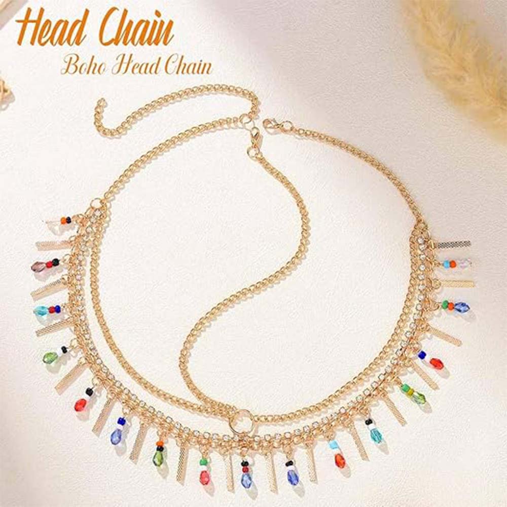 Colorful Crystal Headpiece for Festivals & Vacation