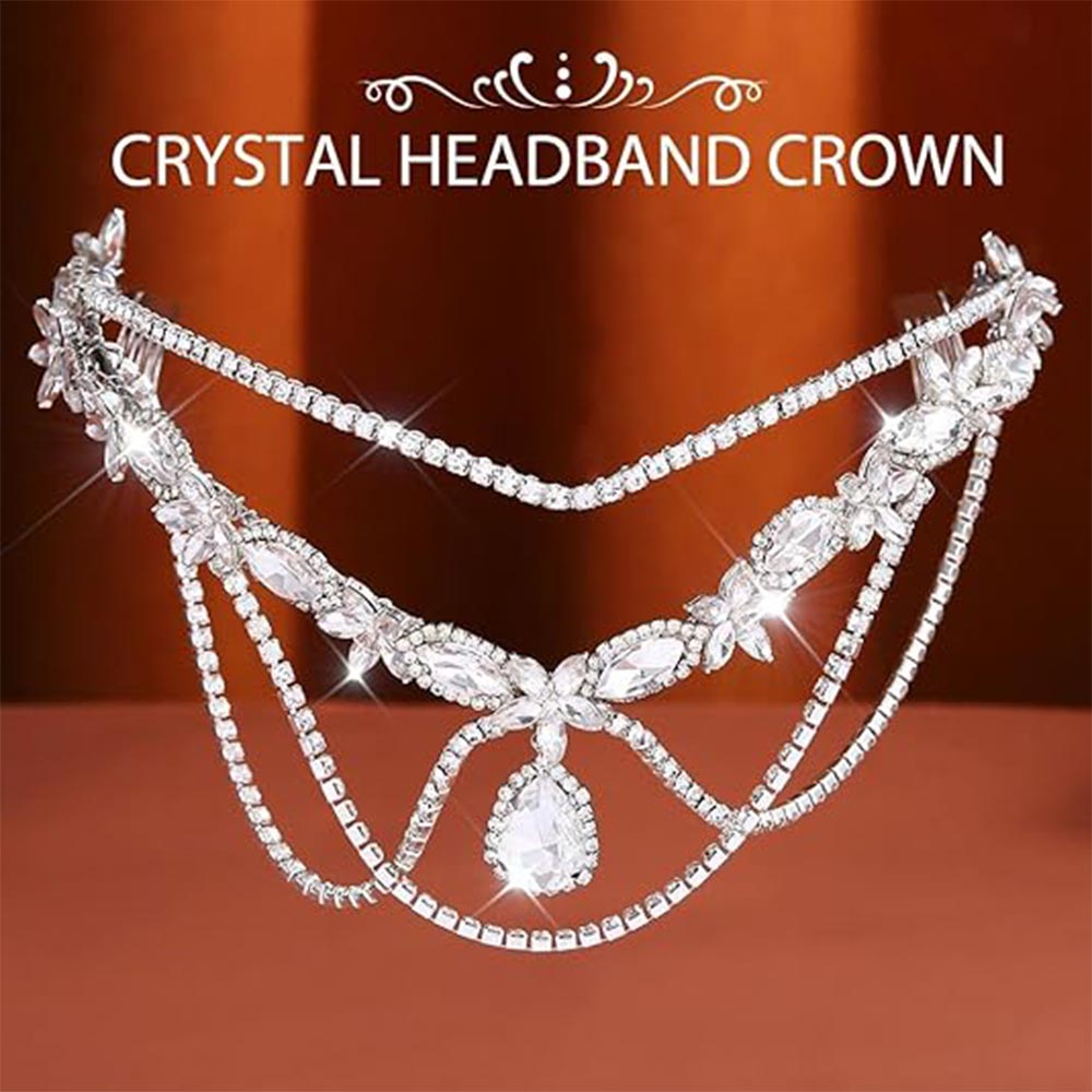 Sparkling Rhinestone Crown for Parties & Festivals