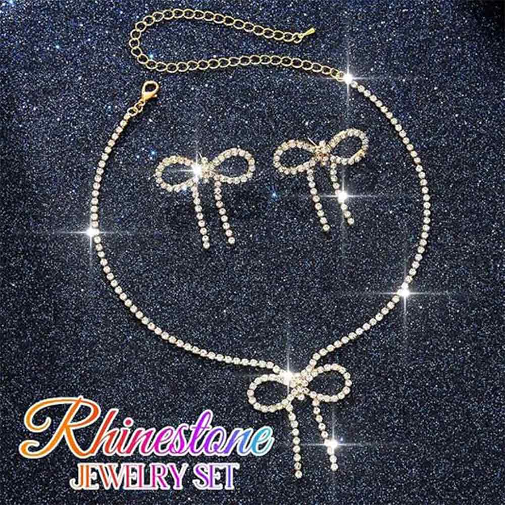 Cute Crystal Bow Jewelry (3 Colors)
