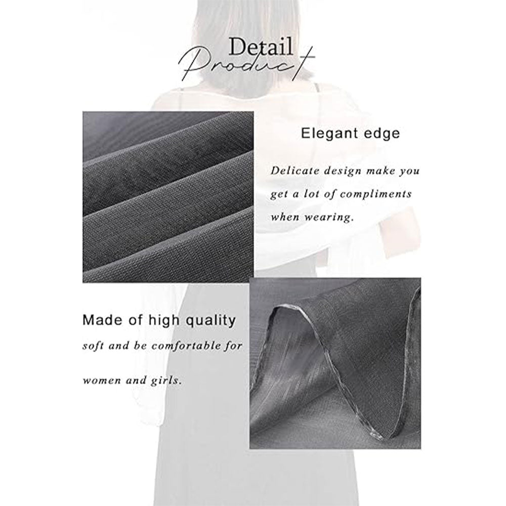Lightweight Metallic Shawl | Wedding Guest