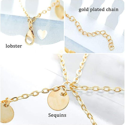 Gold Boho Head Chain: Layered Forehead Jewelry for Women