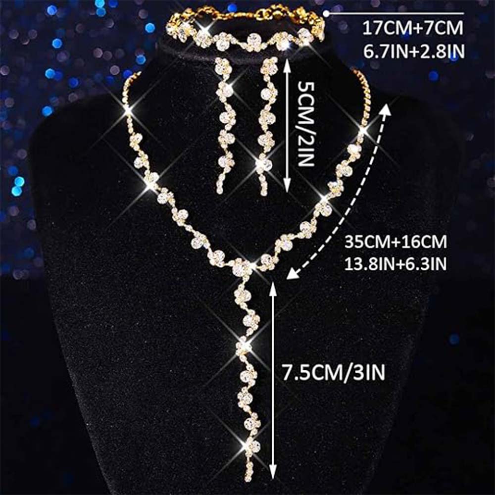 Minimalist Jewelry Set: Earrings, Necklace & Bracelet