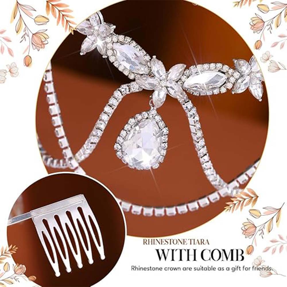Sparkling Rhinestone Crown | Party & Cosplay