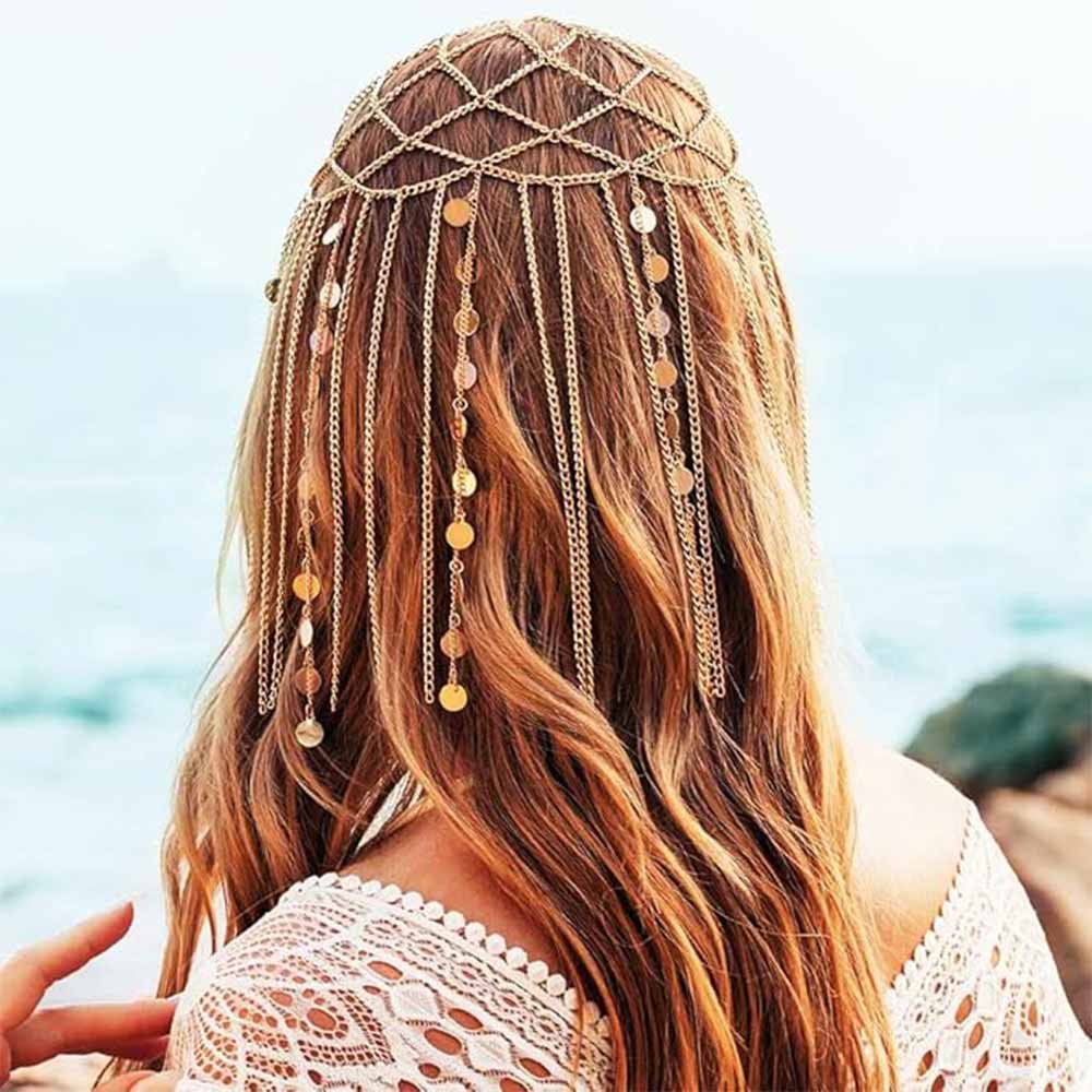 Statement Metal Headpiece: Bohemian Cleopatra Design