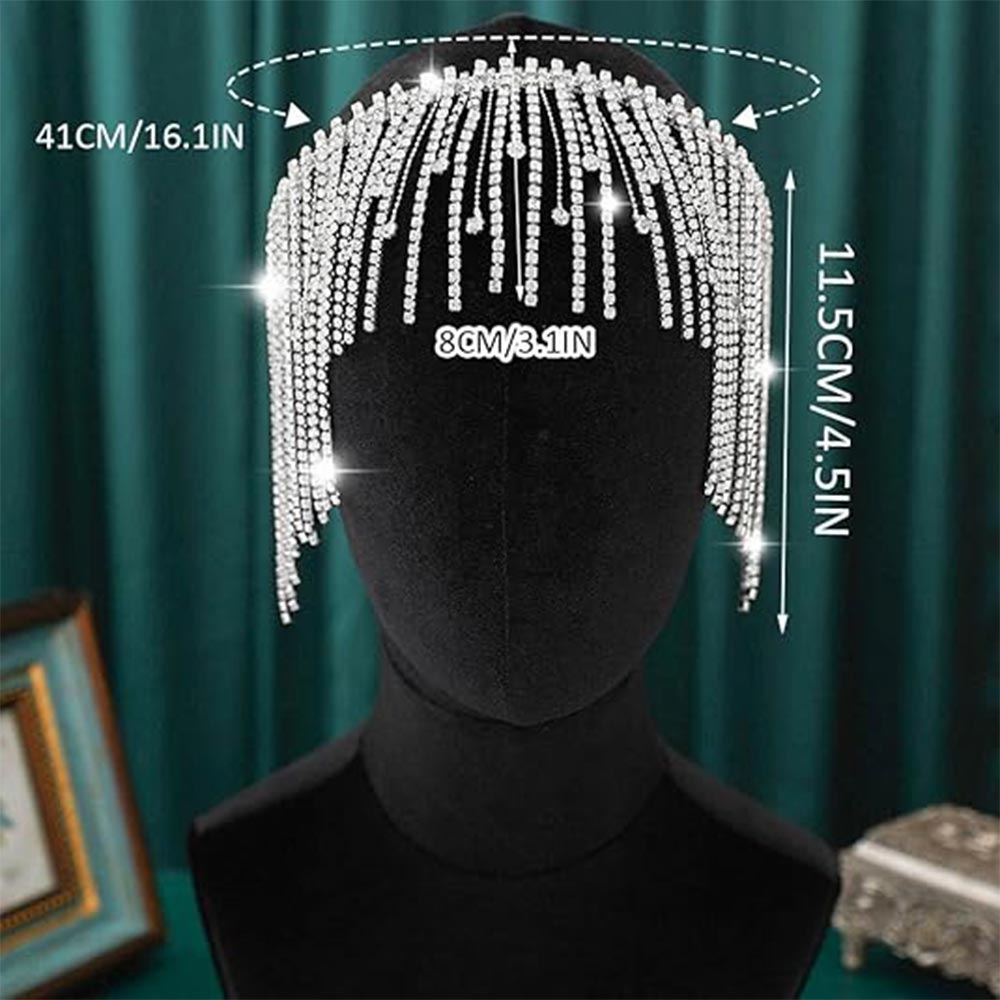 Sparkling Fringe Headpiece | Gala & Stage