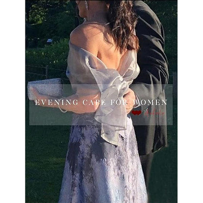 Silver-Grey Gala Shawl | Elegant & Shimmering
