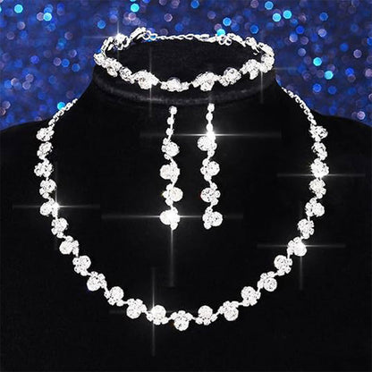 4-Piece Bridal Prom Jewelry Set